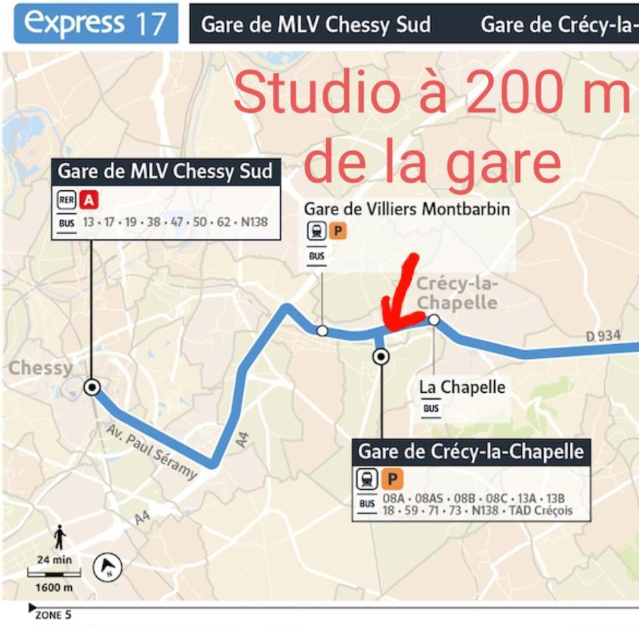 Appartement Studio O Fil De L'O A 12 Kilometres De Disneyland Paris Креси-ла-Шапель Экстерьер фото